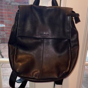 American Leather Co. Black Backpack Purse Brand New!